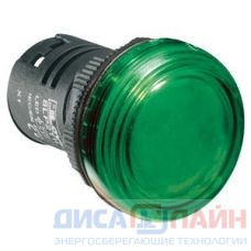 Индикаторная светодиодная лампа 8LP2TILB3P 24 VAC/DC зелёный